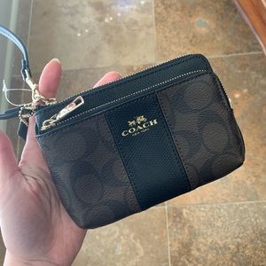 Coach Double-Zip Wristlet